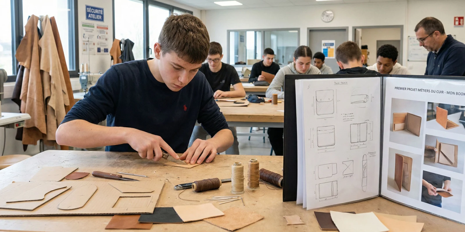 Premier Projet en Cuir au Bac Pro Métiers du Cuir : Guide Complet pour Ton Book Premier Projet en Cuir au Bac Pro Métiers du Cuir : Guide Complet pour Ton Book