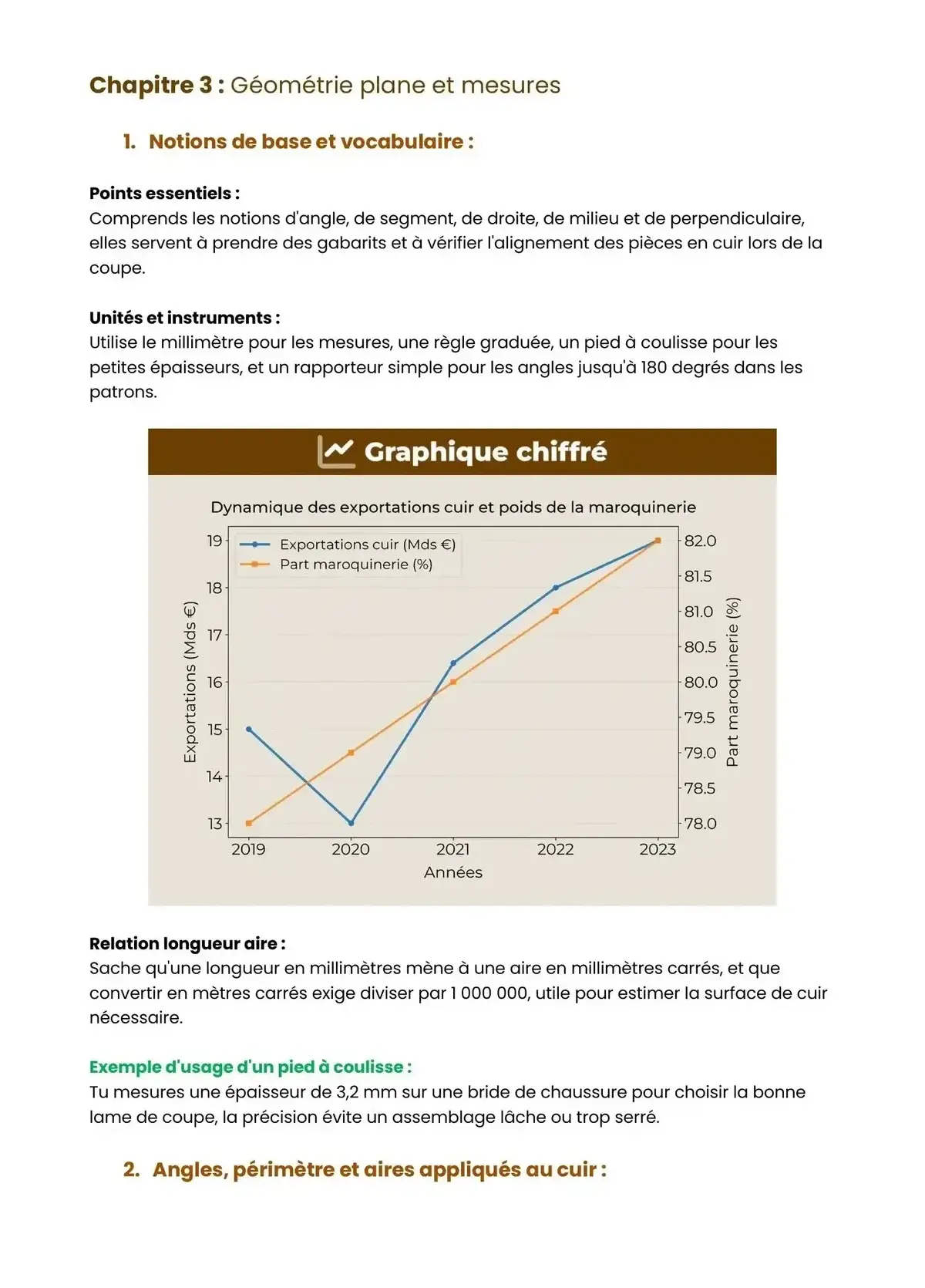 Example Fiche de Révision Bac Pro Métiers du Cuir